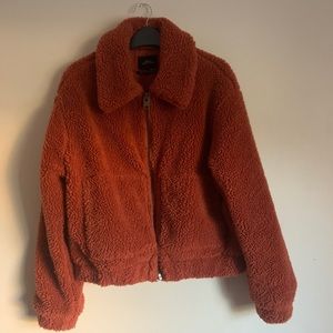 Urban Outfitters Cropped Teddy Jacket